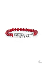 Load image into Gallery viewer, So She Did - red bracelets
