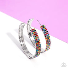 Load image into Gallery viewer, Stacked Symmetry - multi hoop earrings
