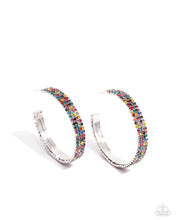 Load image into Gallery viewer, Stacked Symmetry - multi hoop earrings
