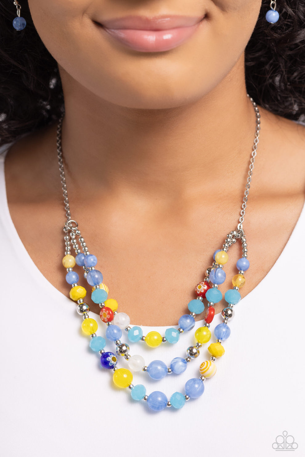 Summer Scope - blue -  necklace