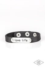 Load image into Gallery viewer, Love Life - Black Bracelet 
