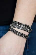Load image into Gallery viewer, Tough Girl Glamour - Black bracelet

