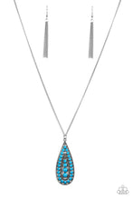 Load image into Gallery viewer, Tiki Tease - Blue necklace
