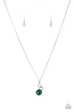 Load image into Gallery viewer, Stylishly Square - Green Necklace 
