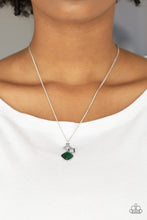 Stylishly Square - Green Necklace 