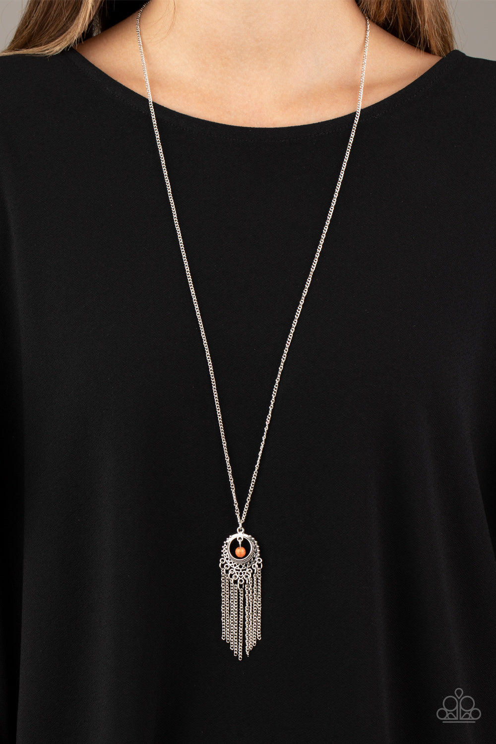 Western Weather - Orange necklace