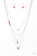 Load image into Gallery viewer, Gypsy Heart - Pink necklace
