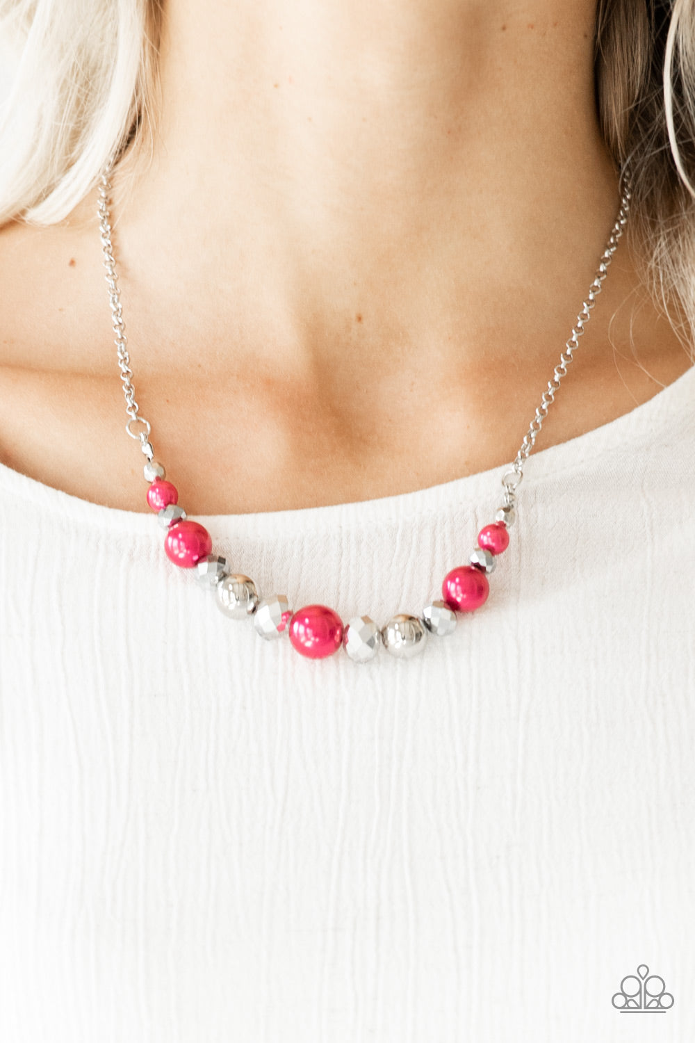 The Big-Leaguer - Pink necklace