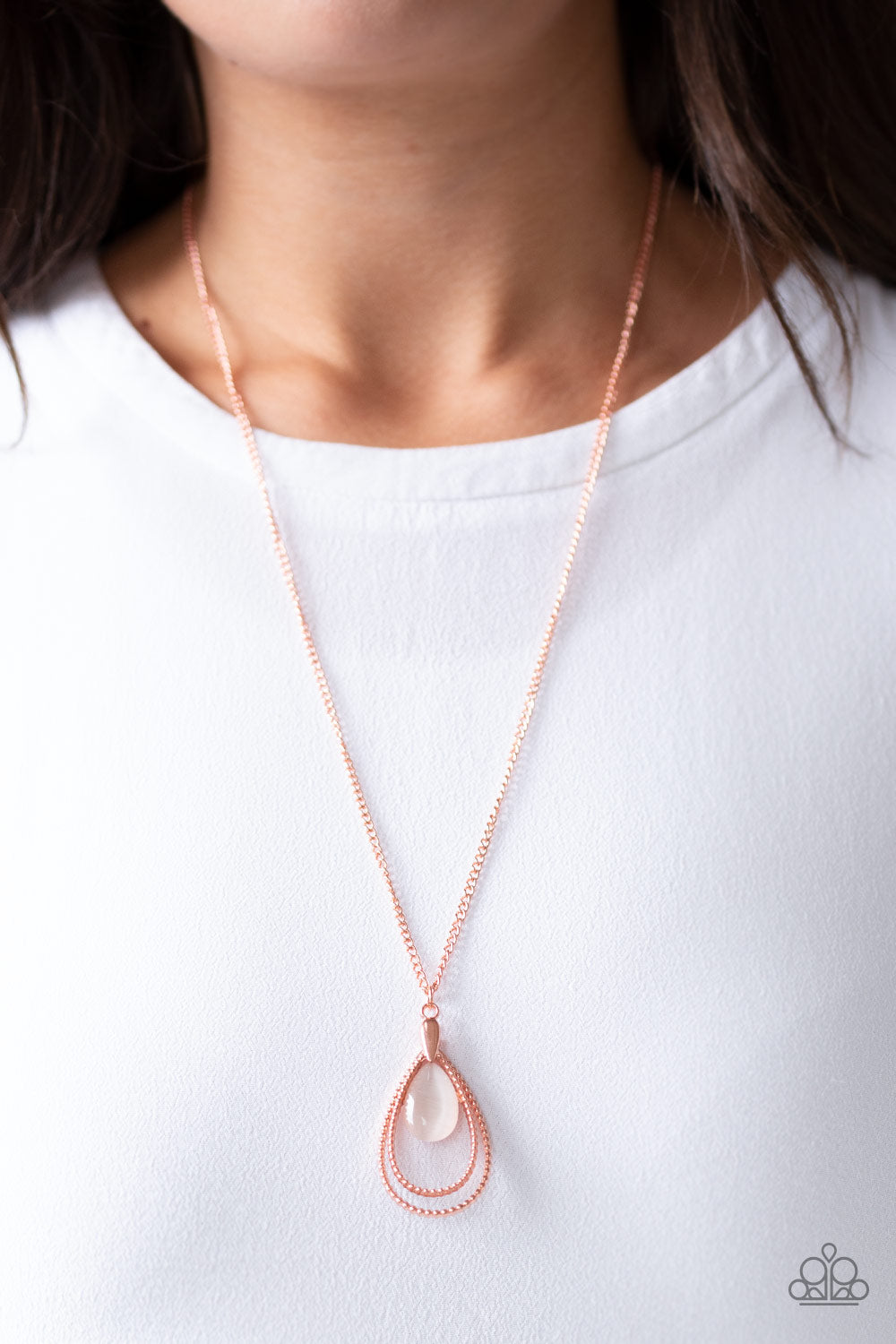 Teardrop Tranquility - Copper necklace