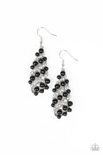 Load image into Gallery viewer, Ballroom Waltz - Black earrings
