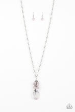 Load image into Gallery viewer, Crystal Cascade - Pink necklace
