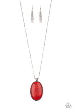 Load image into Gallery viewer, Stone Stampede - Red necklace
