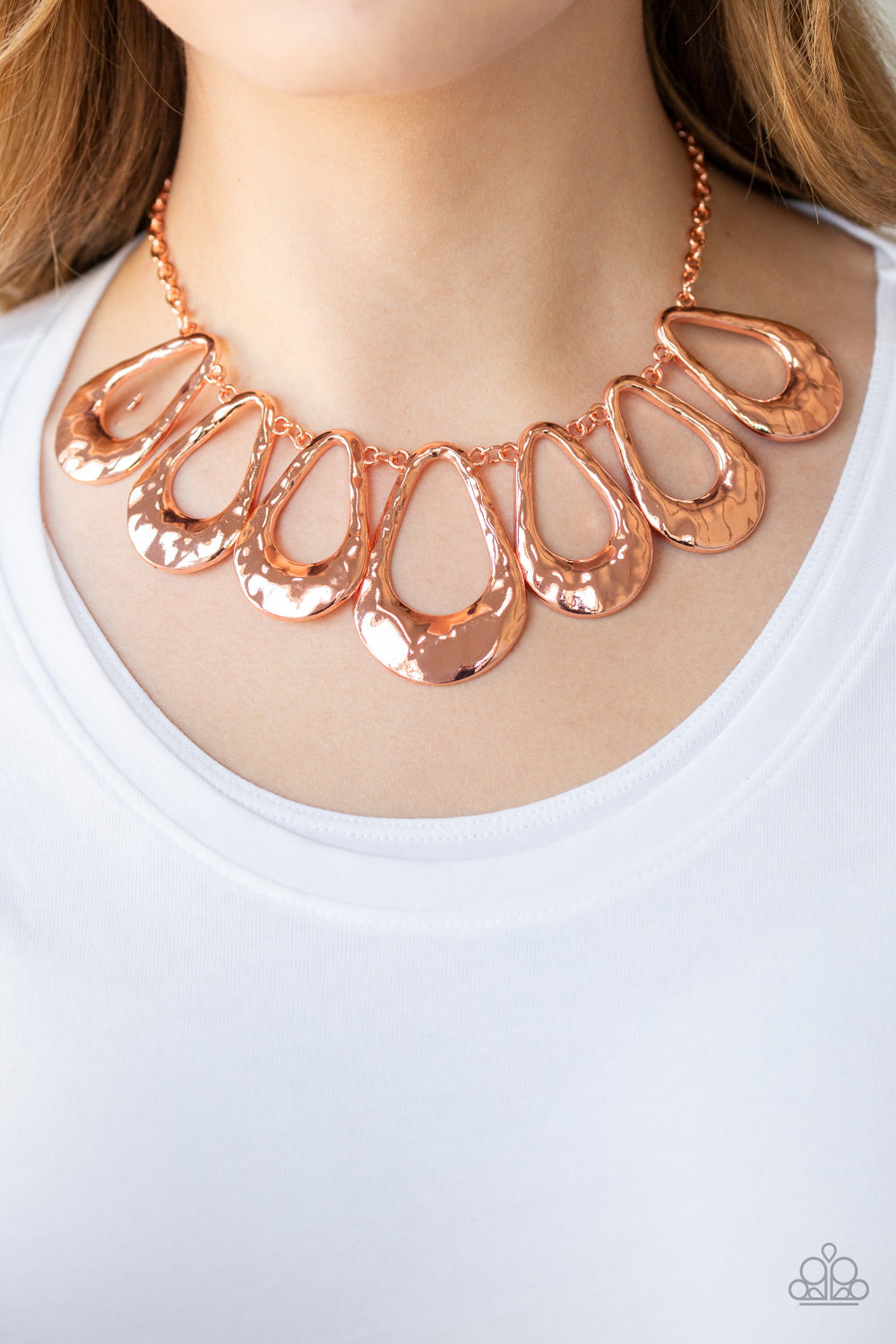 Teardrop Envy - Copper necklace