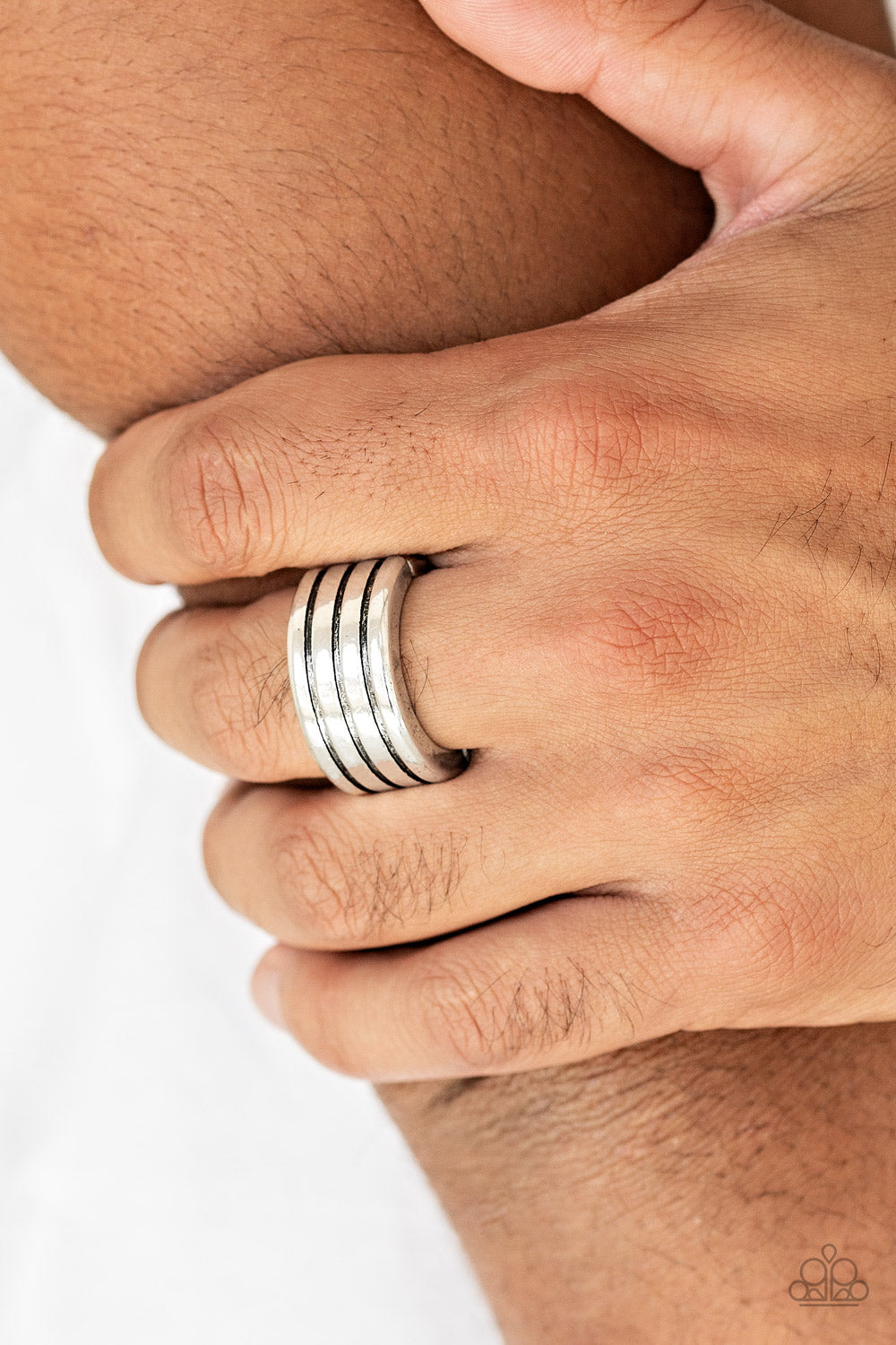 Zip Line - Silver ring