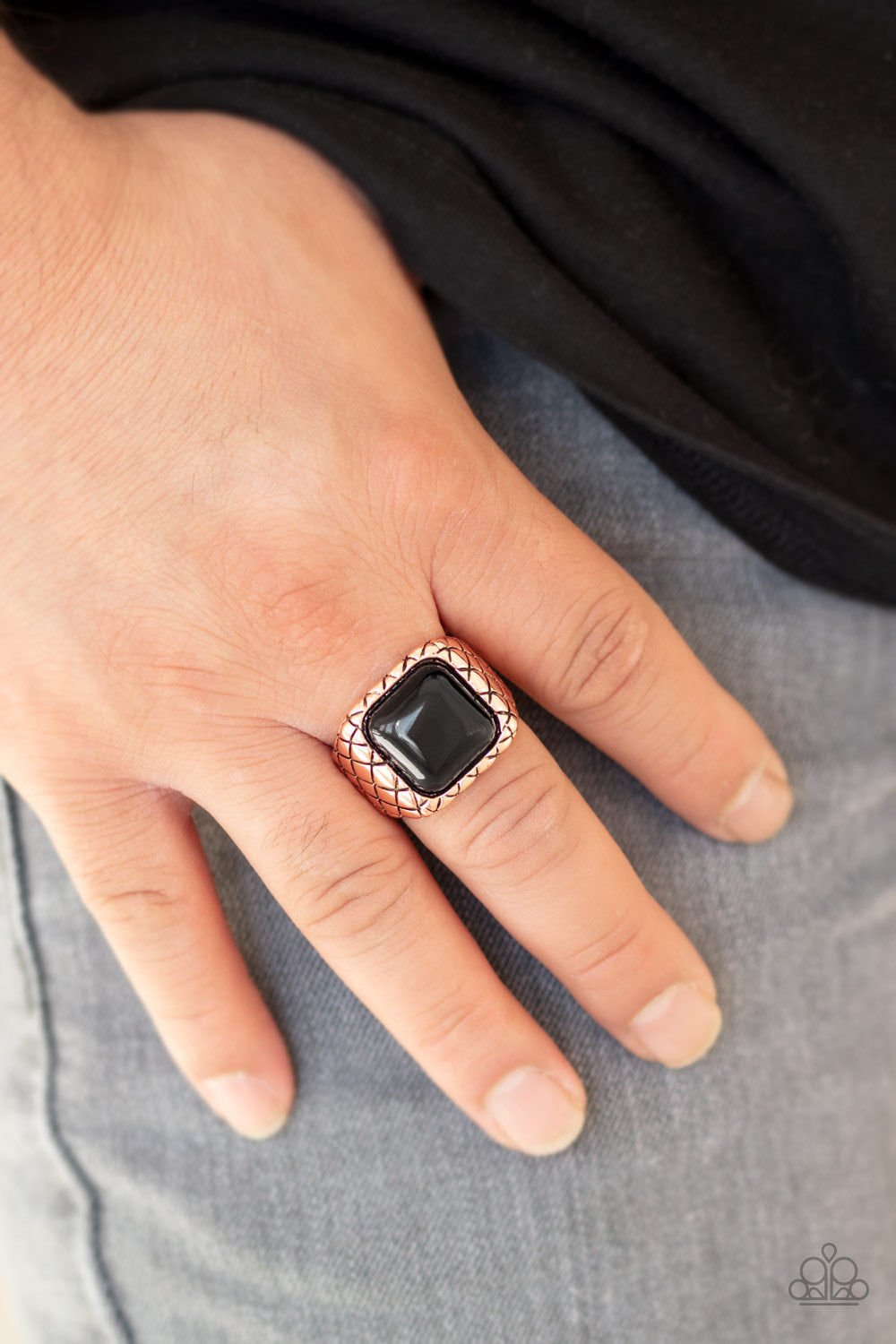 Dont Cross Me - Copper ring