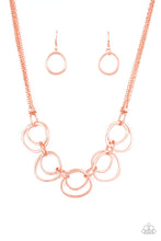 Load image into Gallery viewer, Asymmetrical Adornment - Copper Necklace
