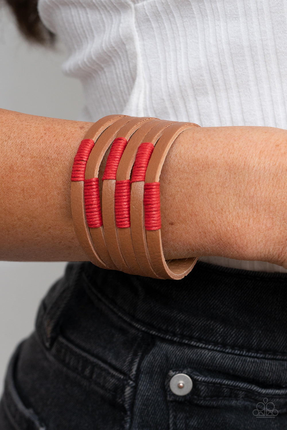 Country Colors - Red bracelet