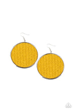 Load image into Gallery viewer, Wonderfully Woven - Yellow earring
