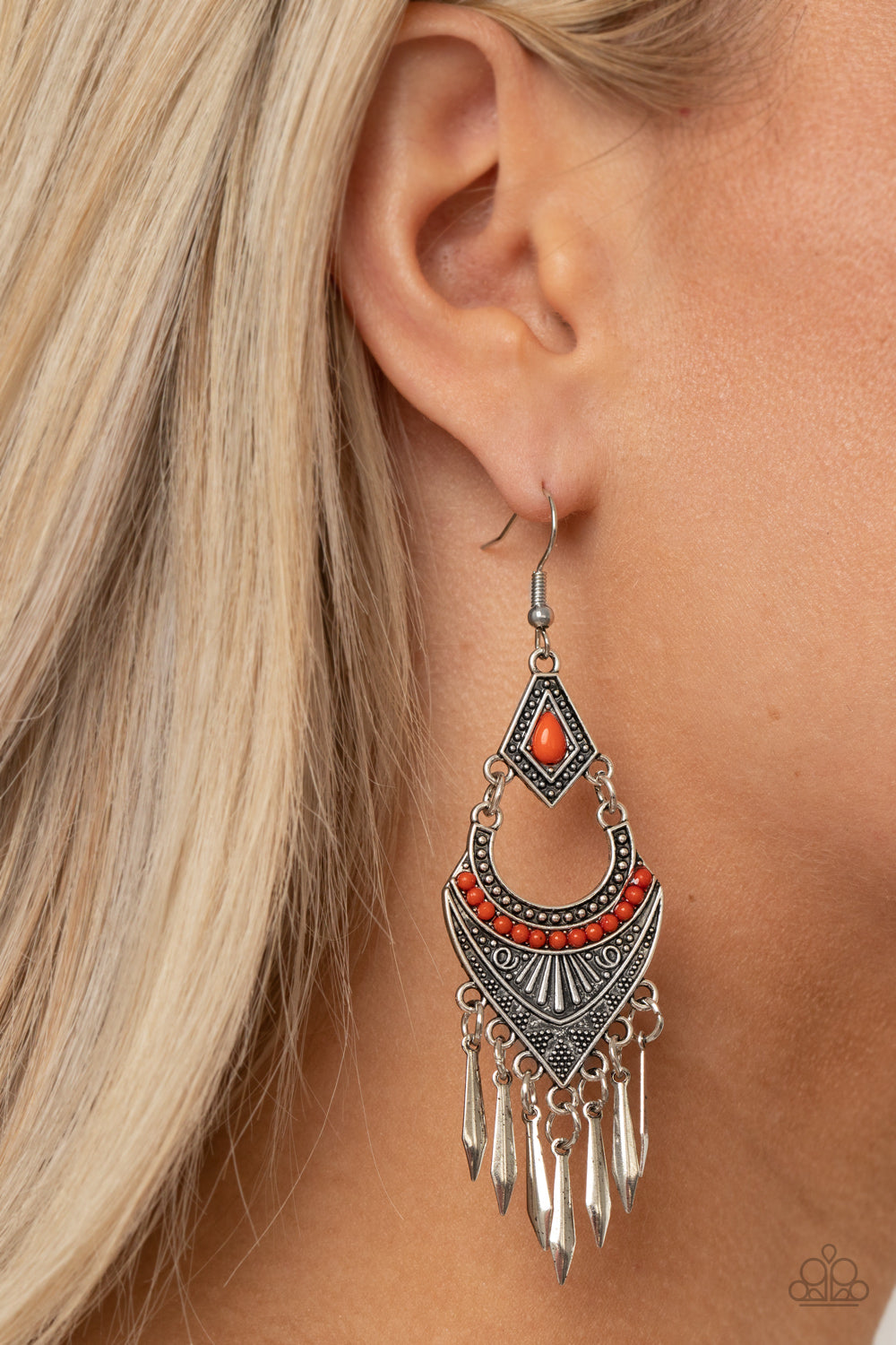 Trailblazer Beam - Orange earring