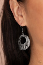 Load image into Gallery viewer, Warped Perceptions - Black earrings
