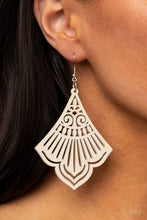 Load image into Gallery viewer, Eastern Escape - White earrings
