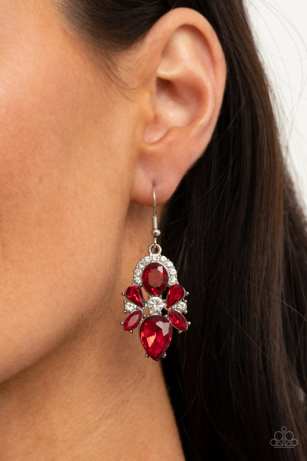 Stunning Starlet - Red earrings