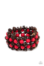 Load image into Gallery viewer, Tahiti Tourist - Red bracelet
