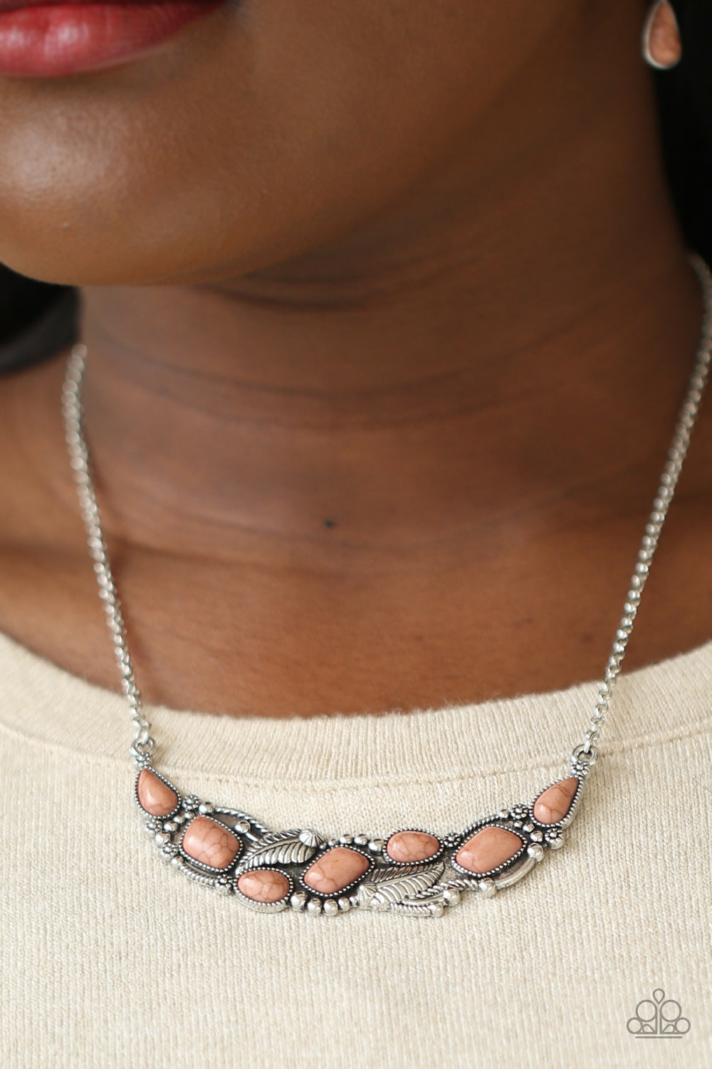 Cottage Garden - Brown necklace