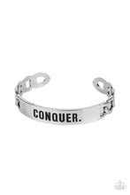 Load image into Gallery viewer, Conquer Your Fears - Silver bracelet
