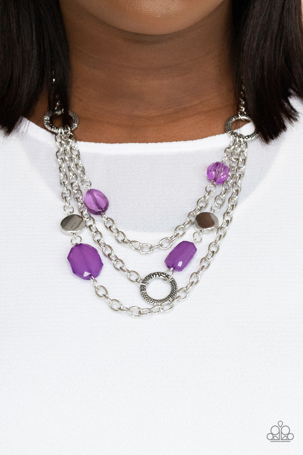 Oceanside Spa - Purple necklace