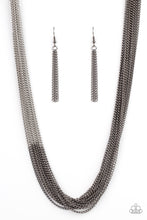 Load image into Gallery viewer, Metallic Merger - Black necklace
