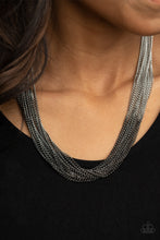 Load image into Gallery viewer, Metallic Merger - Black necklace
