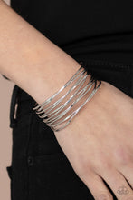 Load image into Gallery viewer, Nerves of Steel - Silver bracelet
