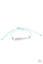 Load image into Gallery viewer, To Live, To Learn, To Love - Blue bracelet
