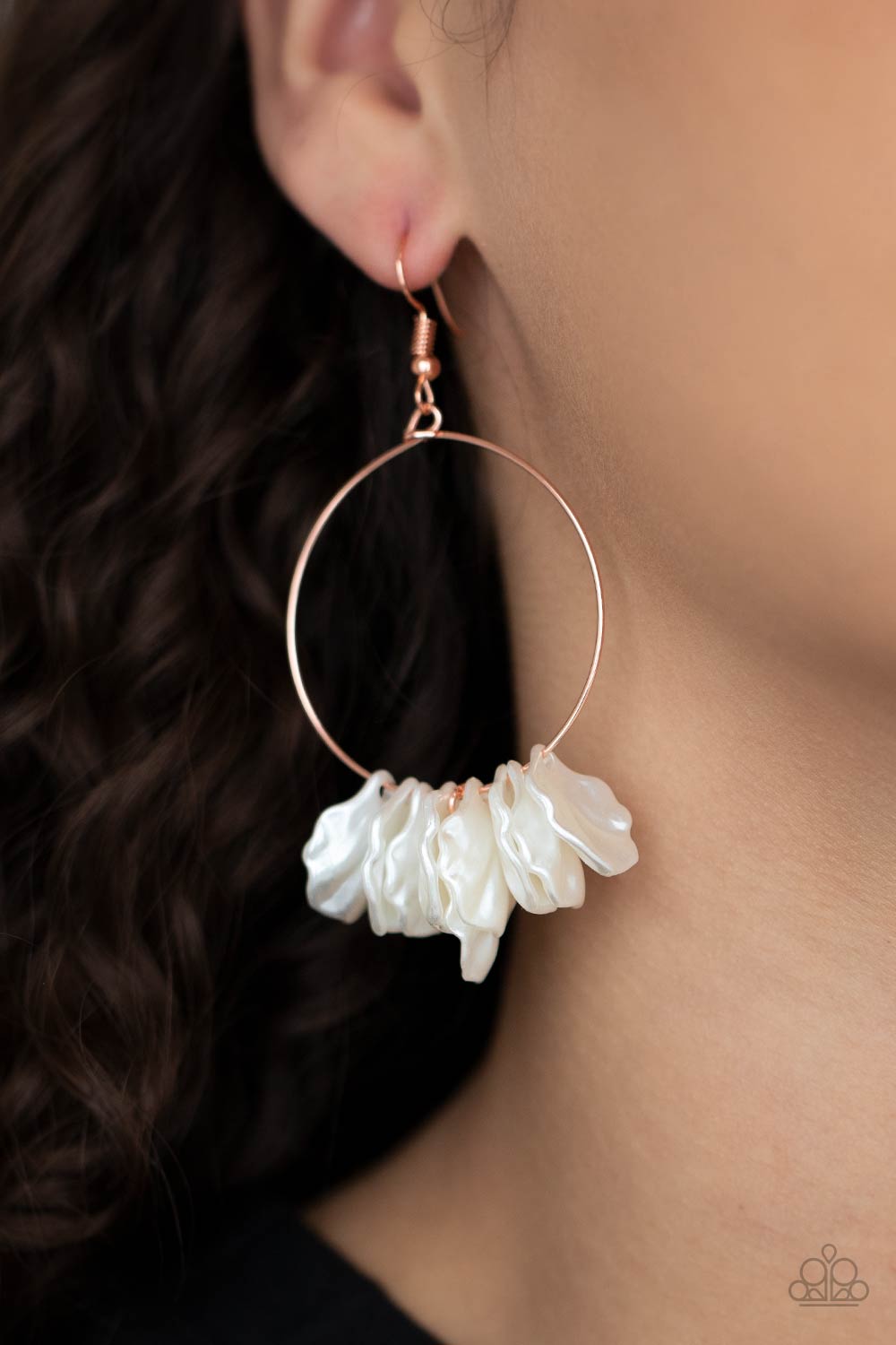 Sailboats and Seashells - Copper earrings