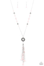 Load image into Gallery viewer, Tasseled Treasure - Pink necklace
