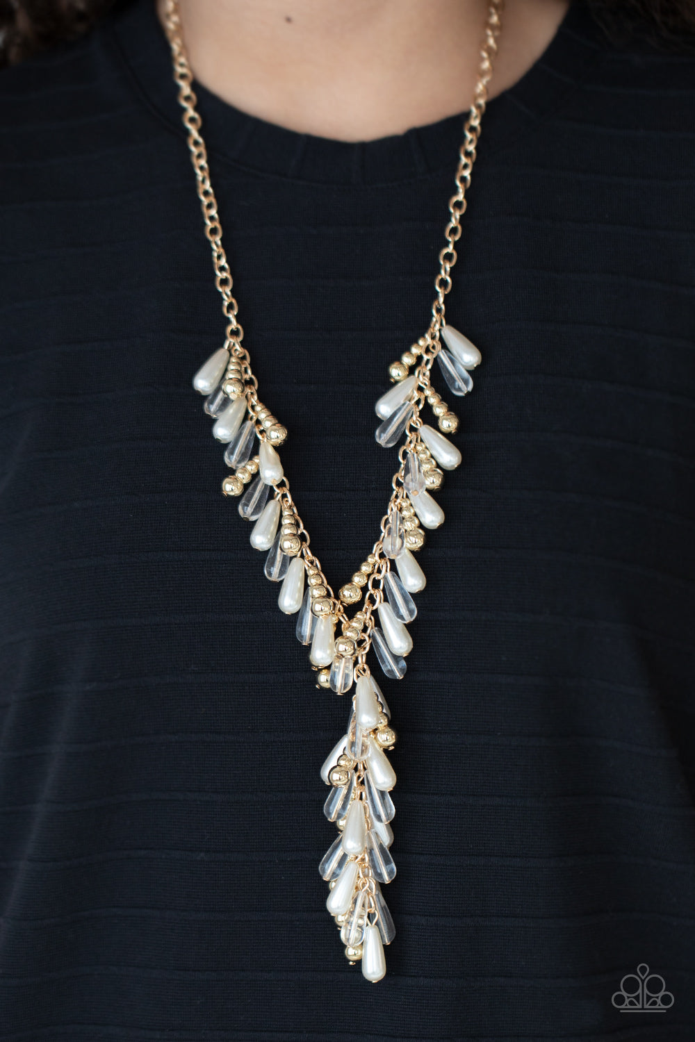 Dripping With DIVA-ttitude - Gold necklace