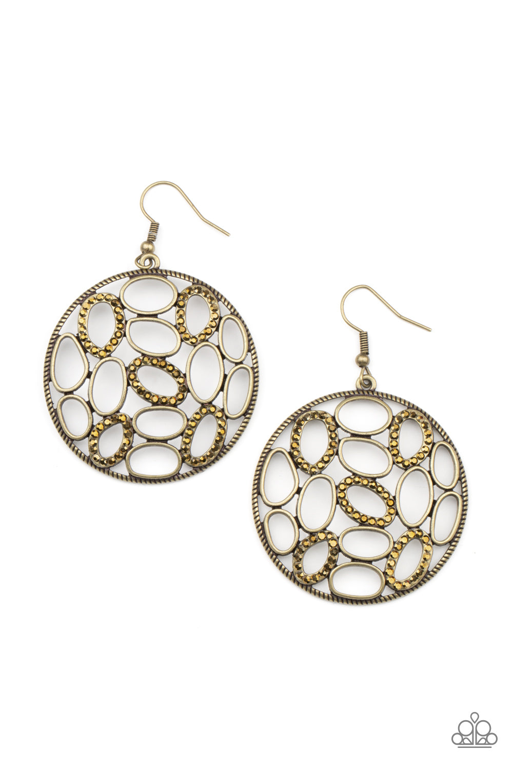 Watch OVAL Me - Brass earrings