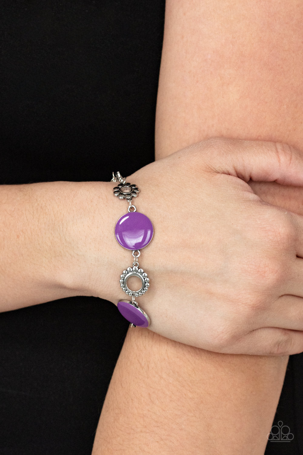 Garden Regalia - Purple bracelet