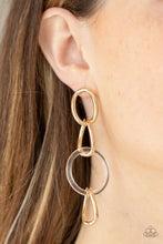 Load image into Gallery viewer, Talk In Circles - Gold earrings
