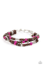 Load image into Gallery viewer, Woodsy Walkabout - Pink bracelet
