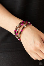 Load image into Gallery viewer, Woodsy Walkabout - Pink bracelet
