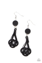Load image into Gallery viewer, Twisted Torrents - Black earrings

