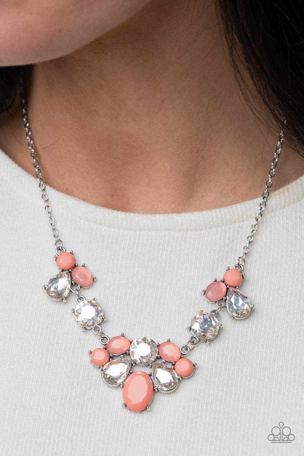 Ethereal Romance - Orange necklace