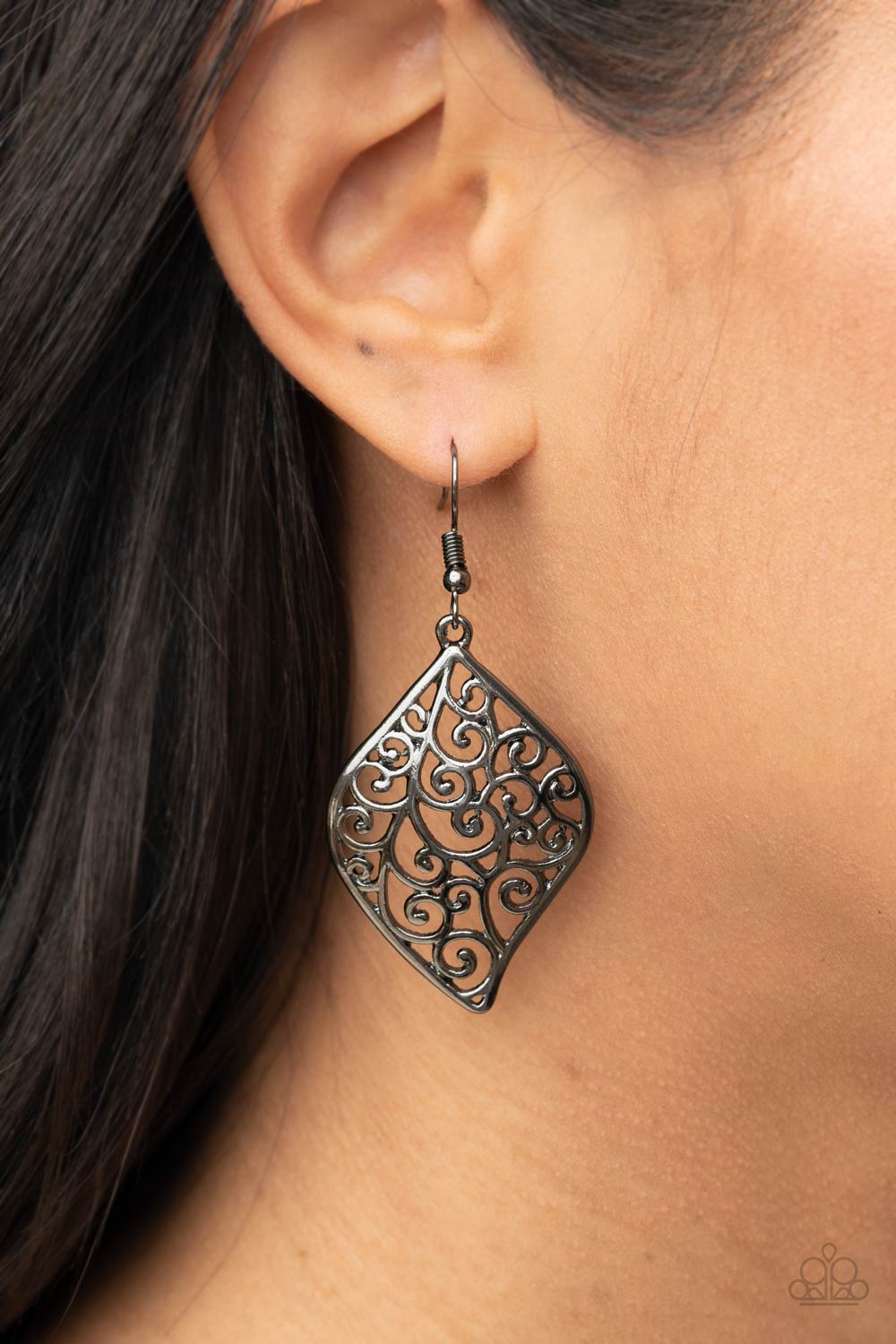 Your Vine Or Mine - Black earrings