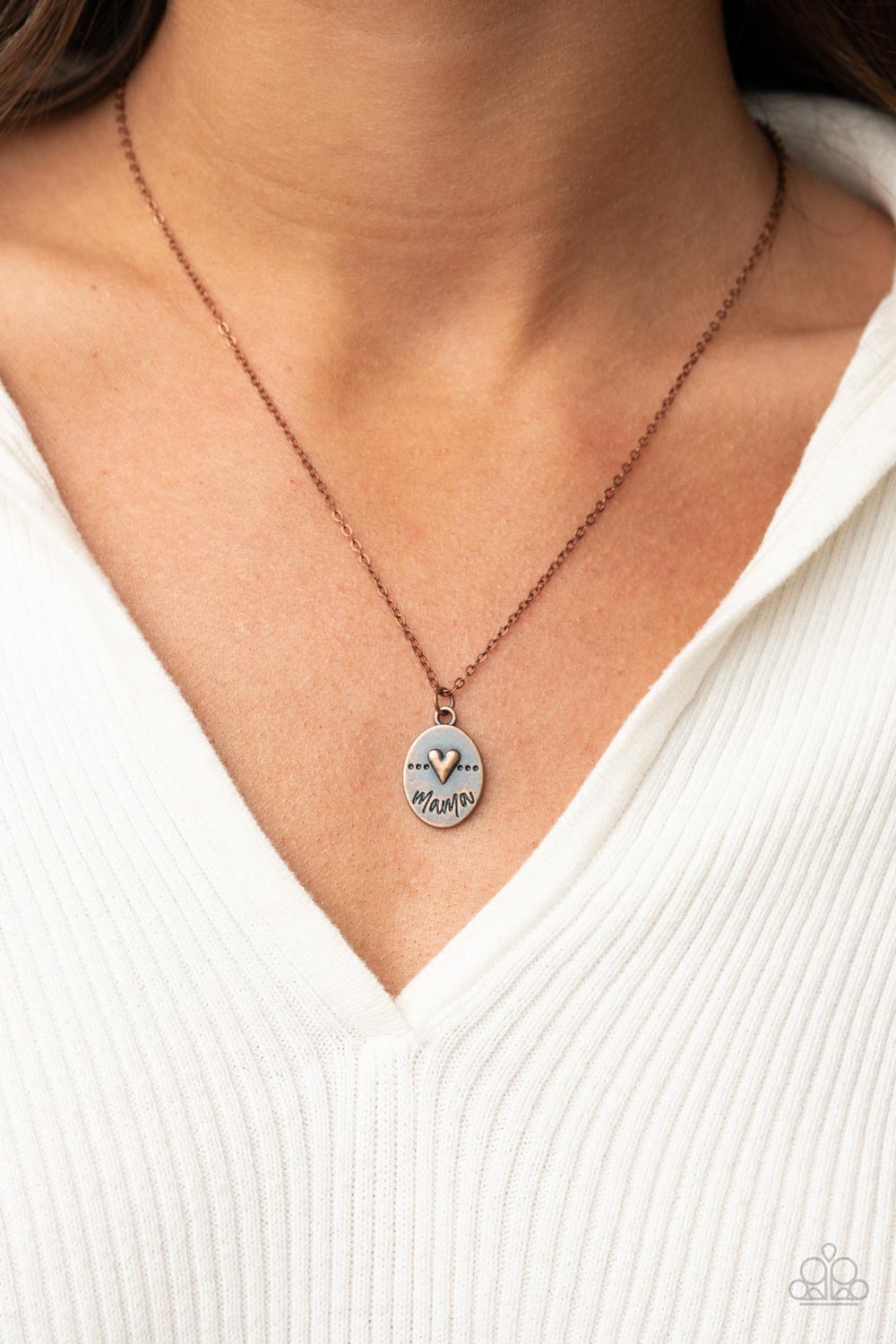 They Call Me Mama - Copper necklace