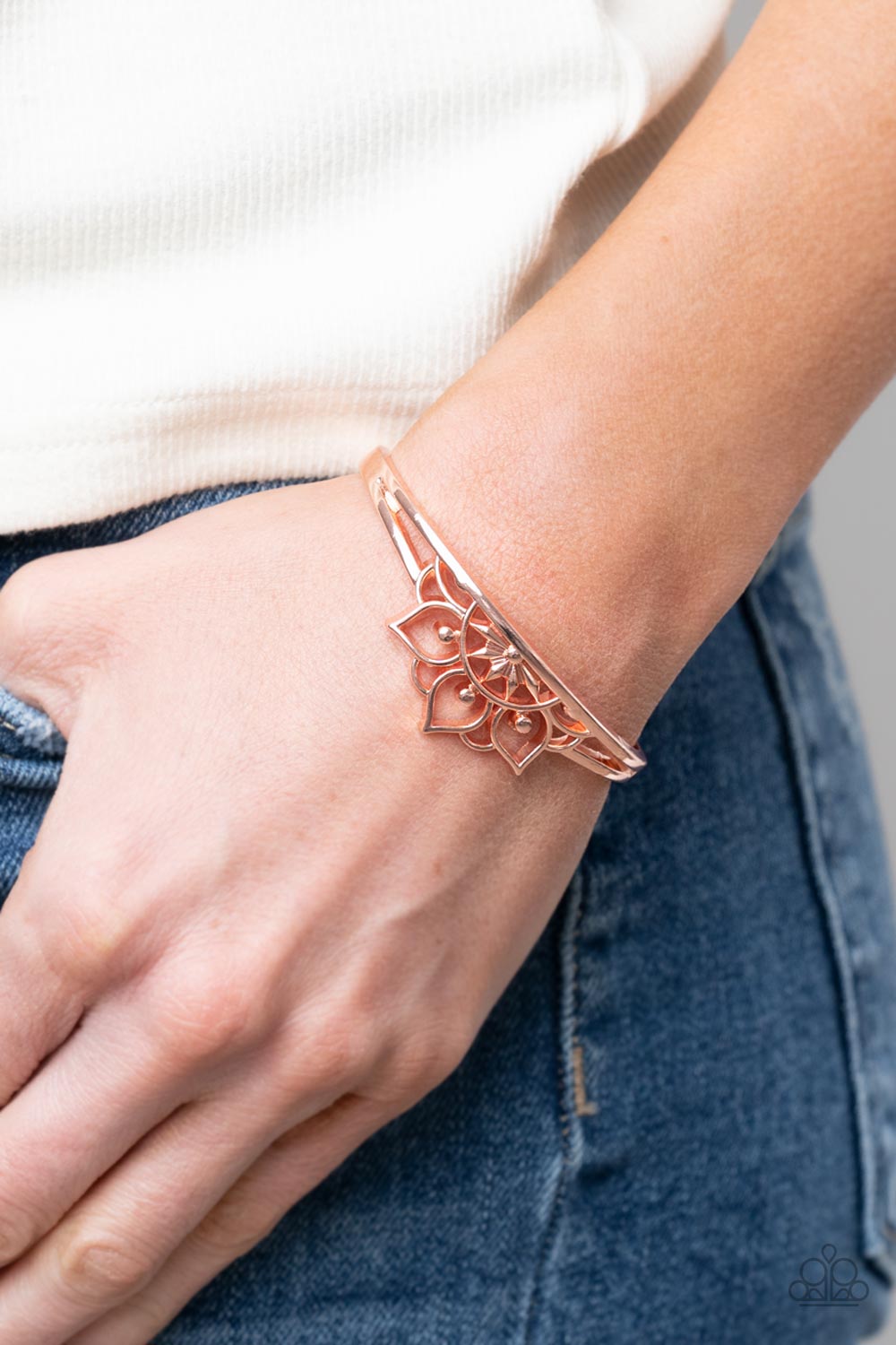 Mandala Mindfulness - Copper bracelet