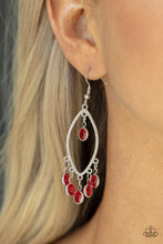 Load image into Gallery viewer, Glassy Grotto - Red earrings
