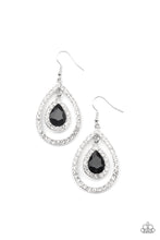 Load image into Gallery viewer, Blushing Bride - Black earrings

