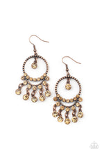 Load image into Gallery viewer, Cosmic Chandeliers - Copper earrings
